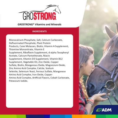 Show full view: ADM GROSTRONG Granules Horse Supplement, 25-lb bag slide 3 of 8