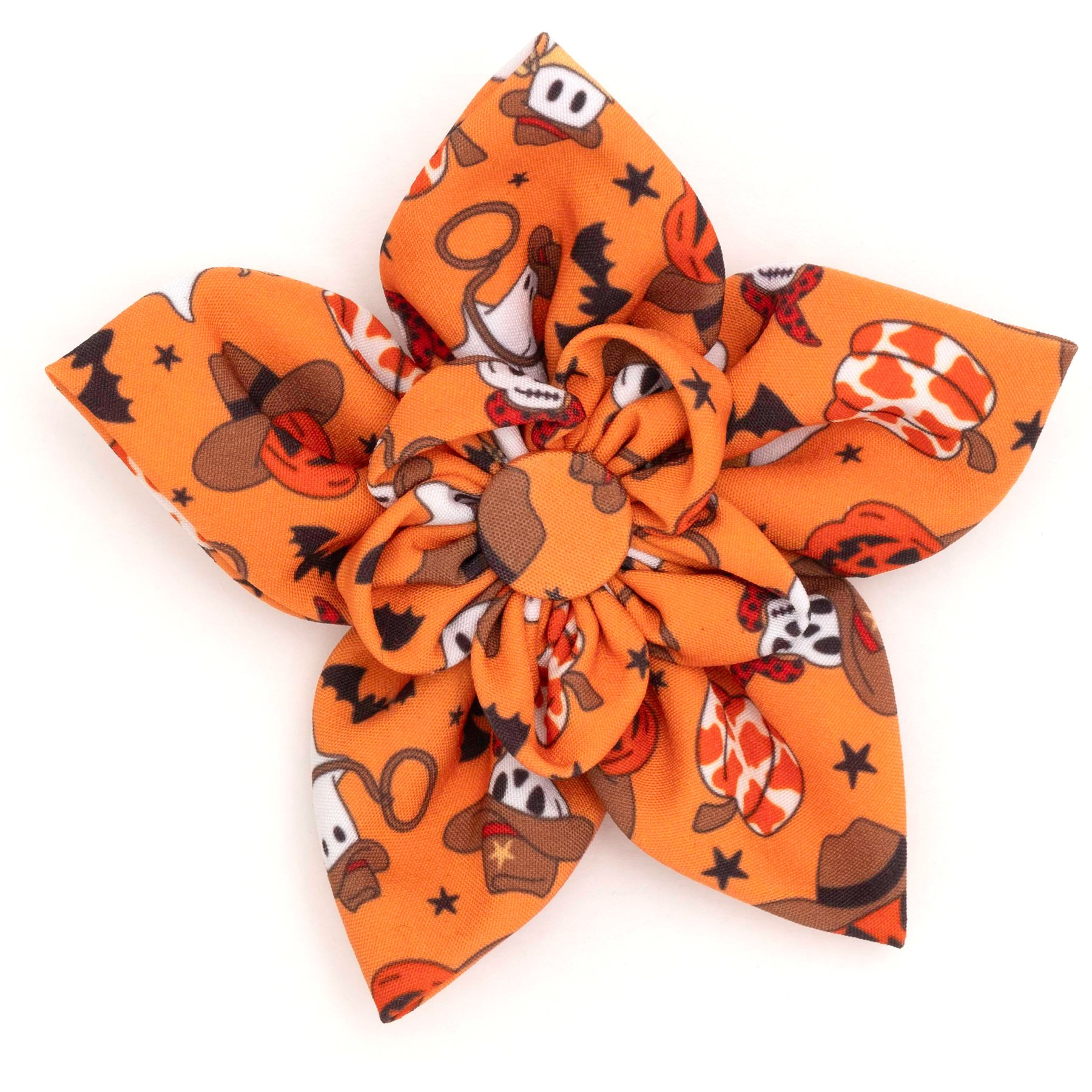 The Worthy Dog Howdyween Dog Flower, Orange, Large