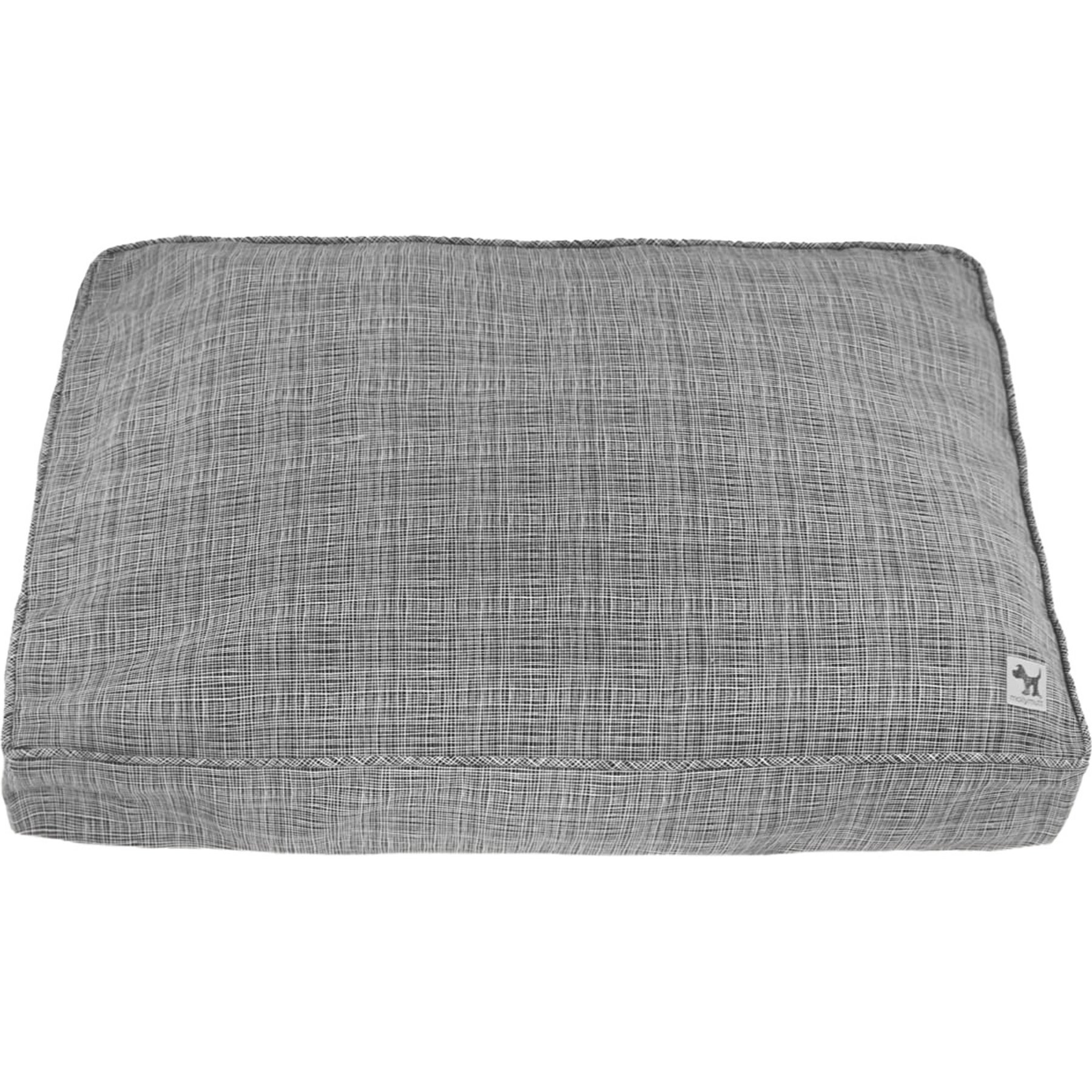 Molly Mutt River Organic Dog Crate Pad Cover, Black/White, 48-in