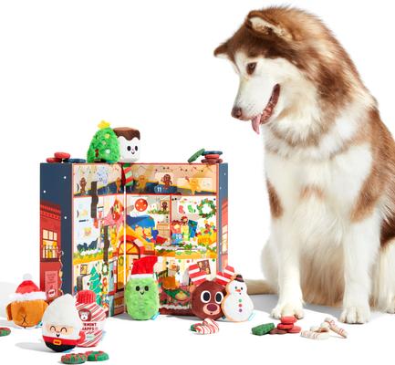 Show full view: BARK Christmas Advent Calendar Plush Toy & Treat Set, Multicolor slide 6 of 8