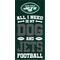 Show in main carousel: Fan Creations New York Jets All I Need Is My Dog & Football Wall Decor, 6 x 12-in slide 1 of 1