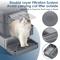 Show in main carousel: LovMor Multi-Function Covered Cat Litter Box with Scatter Shield & Scoop, X-Large: 23.5 x 15.6 x 17-in slide 4 of 8