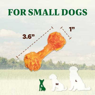 Show full view: AFreschi Natural Turkey Tendon Bone Natural Dog Chew Treat, Small, 8-oz pouch, count varies slide 3 of 9