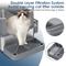 Show in main carousel: LovMor Metal Cat Litter Box with Scatter Shield & Scoop, X-Large: 23.5 x 15.6 x 12-in slide 3 of 8