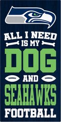 Fan Creations Seattle Seahawks All I Need Is My Dog & Football Wall Decor, 6 x 12-in