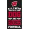 Show in main carousel: Fan Creations University of Wisconsin All I Need Is My Dog & Football Wall Decor, 6 x 12-in slide 1 of 1