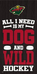 Fan Creations Wild All I Need Is My Dog & Football Wall Decor, 6 x 12-in
