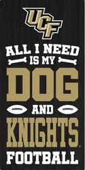 Fan Creations Ucf All I Need Is My Dog & Football Wall Decor, 6 x 12-in
