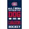 Show in main carousel: Fan Creations Canadiens All I Need Is My Dog & Football Wall Decor, 6 x 12-in slide 1 of 1