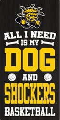 Fan Creations Wichita State All I Need Is My Dog & Football Wall Decor, 6 x 12-in