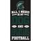 Show in main carousel: Fan Creations Michigan State All I Need Is My Dog & Football Wall Decor, 6 x 12-in slide 1 of 1