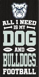 Fan Creations Butler All I Need Is My Dog & Football Wall Decor, 6 x 12-in