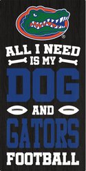 Fan Creations University of Florida All I Need Is My Dog & Football Wall Decor, 6 x 12-in