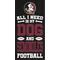 Show in main carousel: Fan Creations Florida State All I Need Is My Dog & Football Wall Decor, 6 x 12-in slide 1 of 1