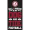 Show in main carousel: Fan Creations University of Alabama All I Need Is My Dog & Football Wall Decor, 6 x 12-in slide 1 of 1