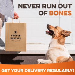 Brutus & Barnaby Long Lasting Kneecap 3 to 4-in High Protein Beef Dog Bones, 12 count slide 2 of 9