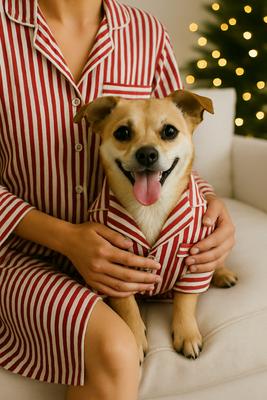 Show full view: Found My Animal Stripe Matching People Pajama, Candy Stripe, Medium slide 4 of 4