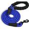 Show in main carousel: Doggy Tales Braided Rope Reflective Dog Leash, 15-ft long, Navy slide 1 of 2