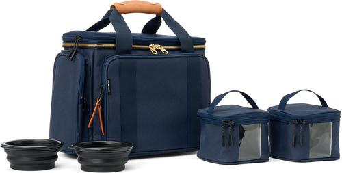 Show full view: Boulevard Personalized Rovernight Dog Travel Bag, Navy slide 5 of 8