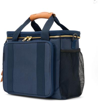 Show full view: Boulevard Personalized Rovernight Dog Travel Bag, Navy slide 2 of 8