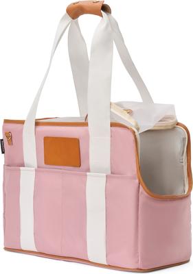 Show full view: Boulevard Personalized Pluto Airline-Approved Tote Bag Dog Carrier, Blush slide 4 of 9