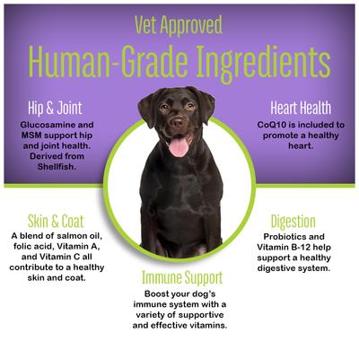 Show full view: Bark Boosters All-In-One Chicken Flavored Chews Multivitamin for Dogs, 60 count slide 8 of 10