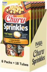 Inaba Churu Sprinkles Chicken Recipe Grain-Free Soft & Chewy Dog Treats, 0.35-oz tube, 18 count