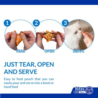 Show full view: Inaba Churu Tidbits Tuna & Salmon Recipe Grain-Free Cat Treats, 0.42-oz tube, 8 count slide 6 of 7