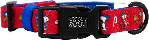Show full view: Sassy Woof MLB x Peanuts Philadelphia Phillies Dog Collar, Medium: 19.7-in neck, 3/4-in wide slide 3 of 6