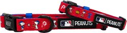 Sassy Woof MLB x Peanuts Philadelphia Phillies Dog Collar, Medium: 19.7-in neck, 3/4-in wide