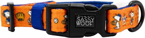 Show full view: Sassy Woof MLB x Peanuts Houston Astros Dog Collar, Large: 26-in neck, 1-in wide slide 3 of 6