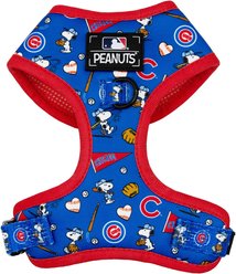 Sassy Woof MLB x Peanuts Chicago Cubs Adjustable Dog Harness, Medium: 18 to 25-in chest
