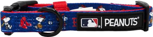 Show full view: Sassy Woof MLB x Peanuts Boston Red Sox Dog Collar, Medium: 19.7-in neck, 3/4-in wide slide 3 of 5