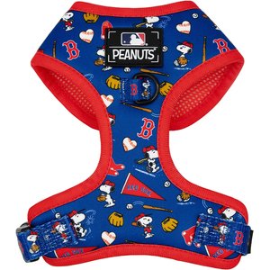 Sassy Woof MLB x Peanuts Boston Red Sox Adjustable Dog Harness, Medium: 18 to 25-in chest