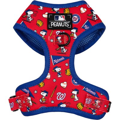 Sassy Woof Sassy Woof MLB x Peanuts Washington Nationals Adjustable Dog Harness, X-Small: 14 to 19-in chest