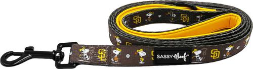 Show full view: Sassy Woof MLB x Peanuts San Diego Padres Dog Leash, 5-ft long, 3/4-in wide slide 2 of 6