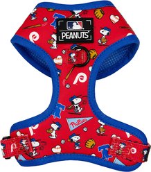 Sassy Woof MLB x Peanuts Philadelphia Phillies Adjustable Dog Harness, Medium: 18 to 25-in chest