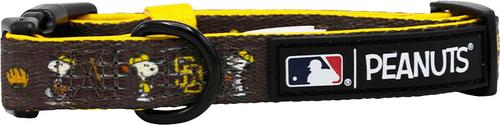 Show full view: Sassy Woof MLB x Peanuts San Diego Padres Dog Collar, Medium: 19.7-in neck, 3/4-in wide slide 3 of 5