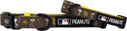 Sassy Woof MLB x Peanuts San Diego Padres Dog Collar, Medium: 19.7-in neck, 3/4-in wide