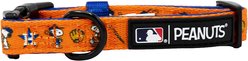Sassy Woof MLB x Peanuts Houston Astros Dog Collar, Small: 13-in neck, 1.2-in wide slide 2 of 5