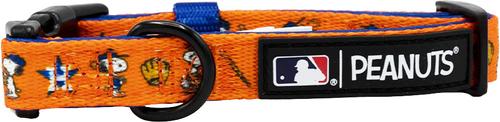Show full view: Sassy Woof MLB x Peanuts Houston Astros Dog Collar, Large: 26-in neck, 1-in wide slide 4 of 6