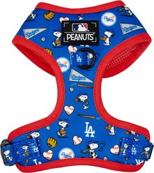 Sassy Woof MLB x Peanuts Los Angeles Dodgers Adjustable Dog Harness, Large: 22 to 33-in chest