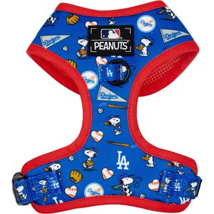 Sassy Woof MLB x Peanuts Los Angeles Dodgers Adjustable Dog Harness, Large: 22 to 33-in chest