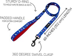 Sassy Woof MLB x Peanuts Chicago Cubs Dog Leash, 5-ft long, 3/4-in wide slide 2 of 6