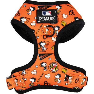 Sassy Woof Sassy Woof MLB x Peanuts Baltimore Orioles Adjustable Dog Harness, Large: 22 to 33-in chest