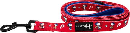 Show full view: Sassy Woof MLB x Peanuts Philadelphia Phillies Dog Leash, 5-ft long, 3/4-in wide slide 3 of 6