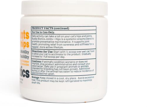 Show full view: BuddyBiotics Joints + Hips Powder Supplement for Cats, 108-g jar slide 8 of 9