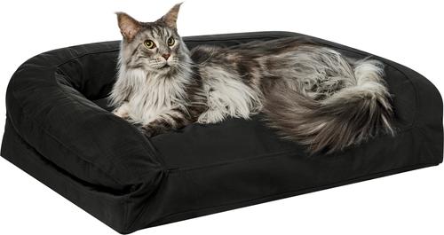 Show full view: Frisco Orthopedic Durable Couch Dog & Cat Bed, Black, Medium slide 3 of 10