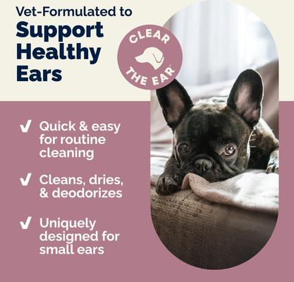 Show full view: Vetnique Labs Oticbliss Advanced Cleaning, Soothing Aloe & Odor Control, Dirt & Wax Removal Dog & Cat Ear Wipes, 100 count slide 4 of 11