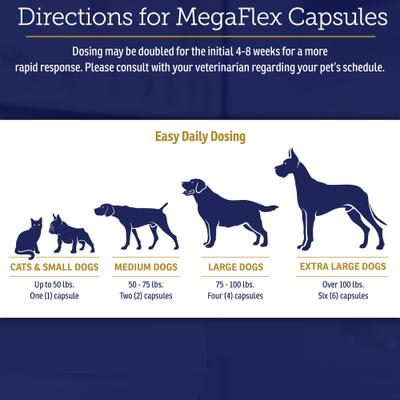 Show full view: Rx Vitamins MegaFlex Capsules Joint Supplement for Cats & Dogs, 600 count slide 8 of 10